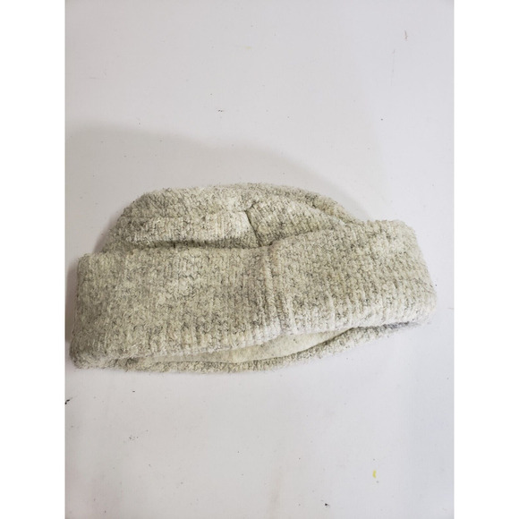 VTG Marker Hat Womens One-Size Ivory Embroidered Knit Polyester Blend Beanie - Picture 2 of 4